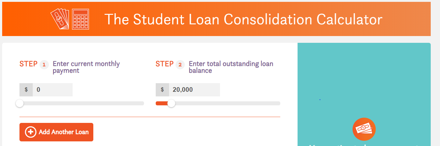 student loan consolidation comet calculator for student loans